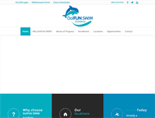 Tablet Screenshot of dolfunswimacademy.com